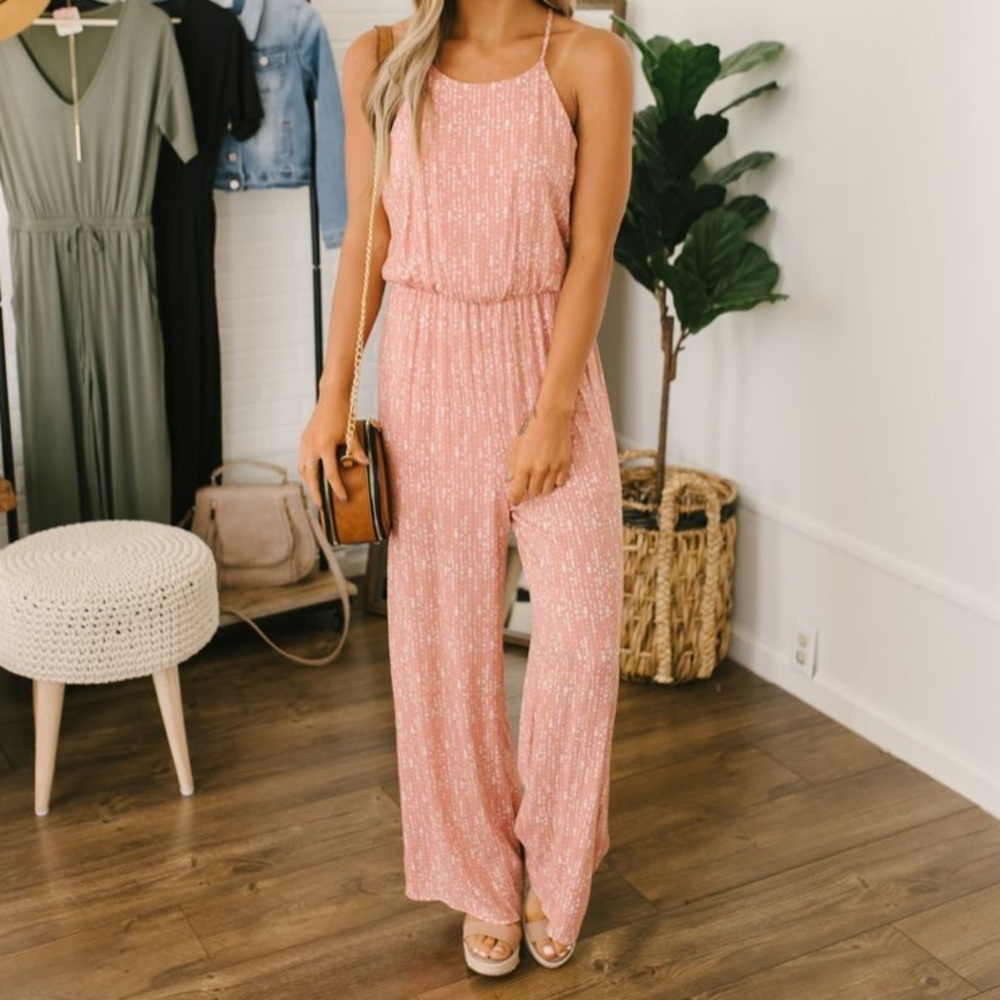 NWT Everly Flirting With Summer Jumpsuit